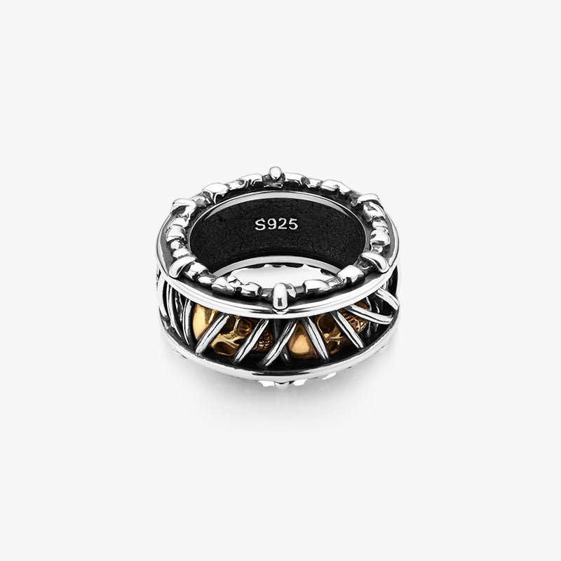 RockRide Thorn Skull Ring